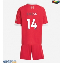 Otroški Nogometni dresi Liverpool Federico Chiesa #14 Domači 2025-26 Kratek Rokav (+ Kratke hlače)